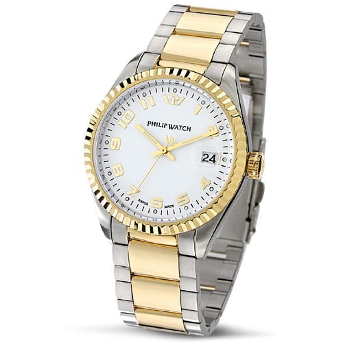Philip Watch. Just time Uomo in Acciaio Inox Pvd oro. Nuova collezione