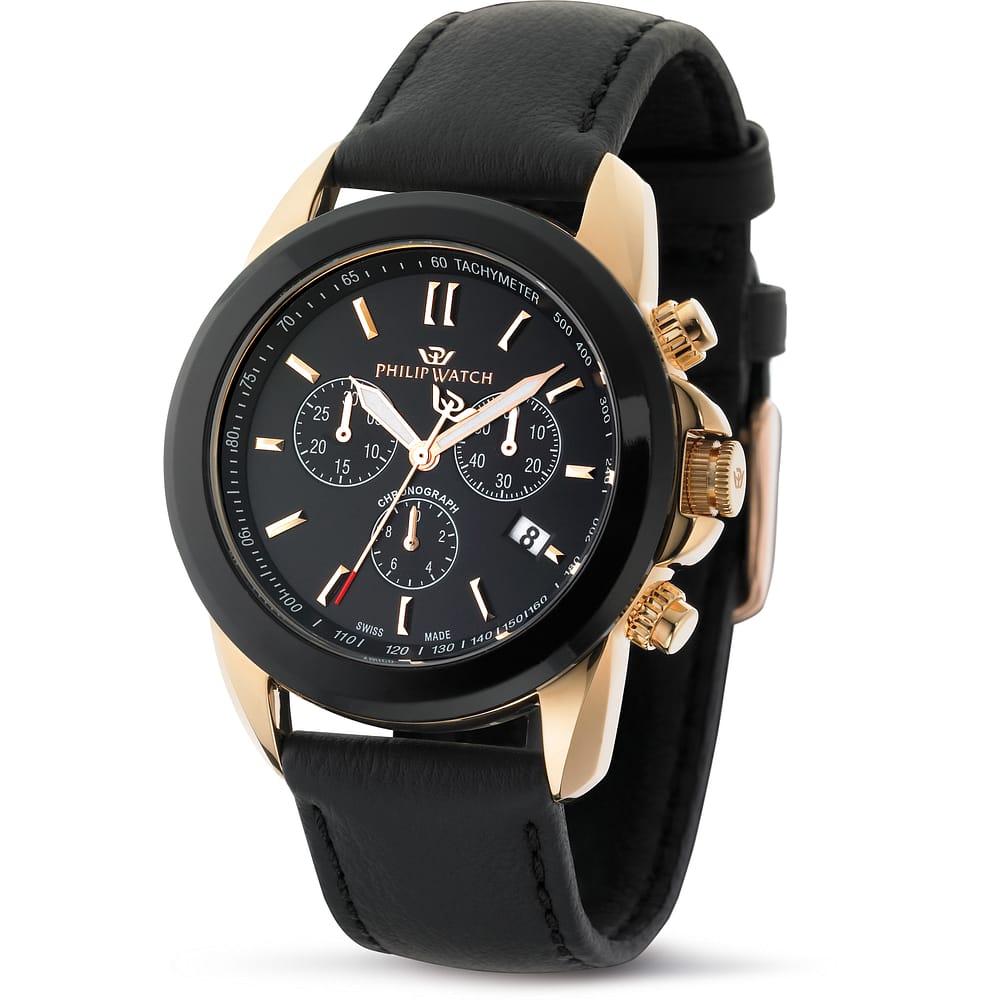 R8271694025 - Ceramic Pvd rose gold Philip Watch Chronograph - Discove