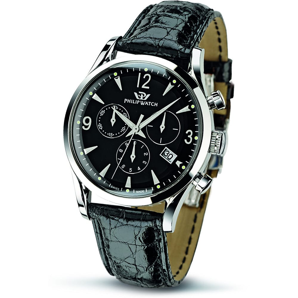 R8271908001 - Cronografo Philip Watch in Cuoio Acciaio Inox- Scopri le