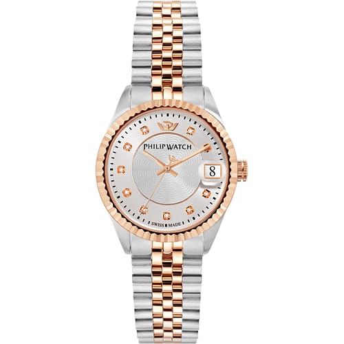 Philip Watch. Multifunzione Donna in Acciaio Inox Pvd oro rosa Diamant