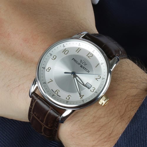 Orologio Uomo Philip Watch Just Time Cinturino Pelle Nero R8251165001 |  Miraggi