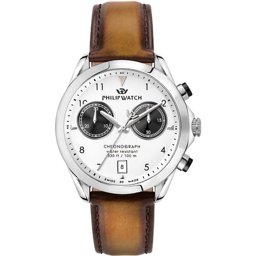 R8271995315 - Cronografo Philip Watch in Acciaio Inox Pelle naturale-