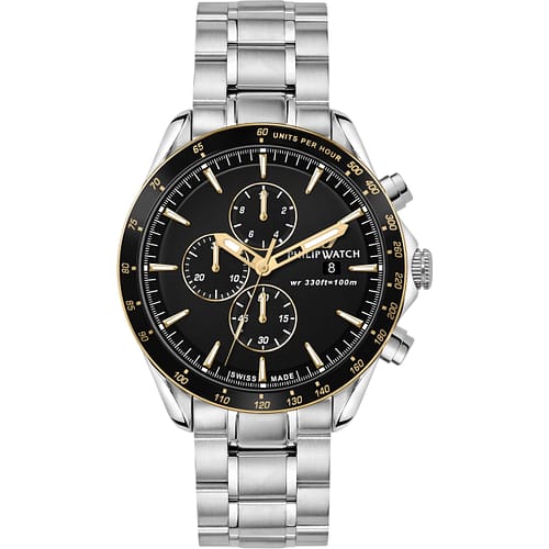 R8271995225 - Cronografo Philip Watch in Acciaio Inox Pelle naturale-