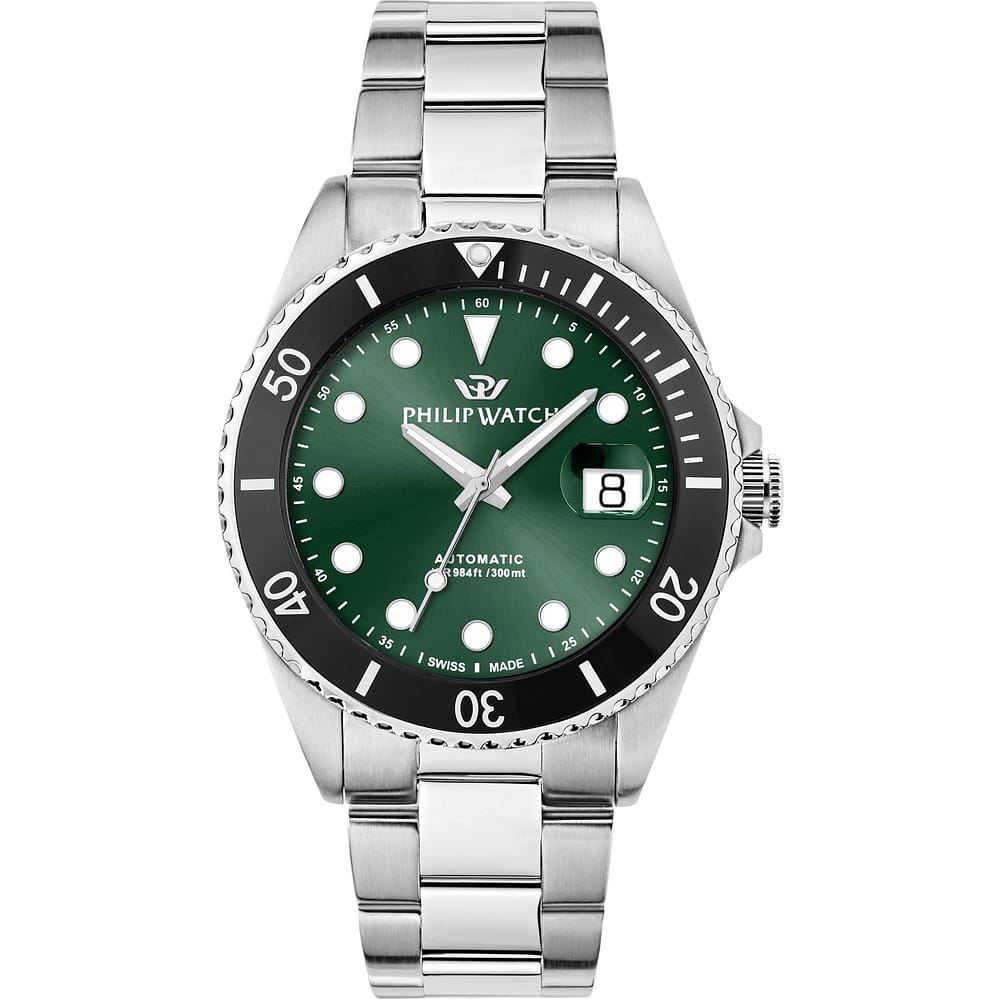 Date & Time Watch for Male Philip Watch R8223597118 2026 Caribe Diving