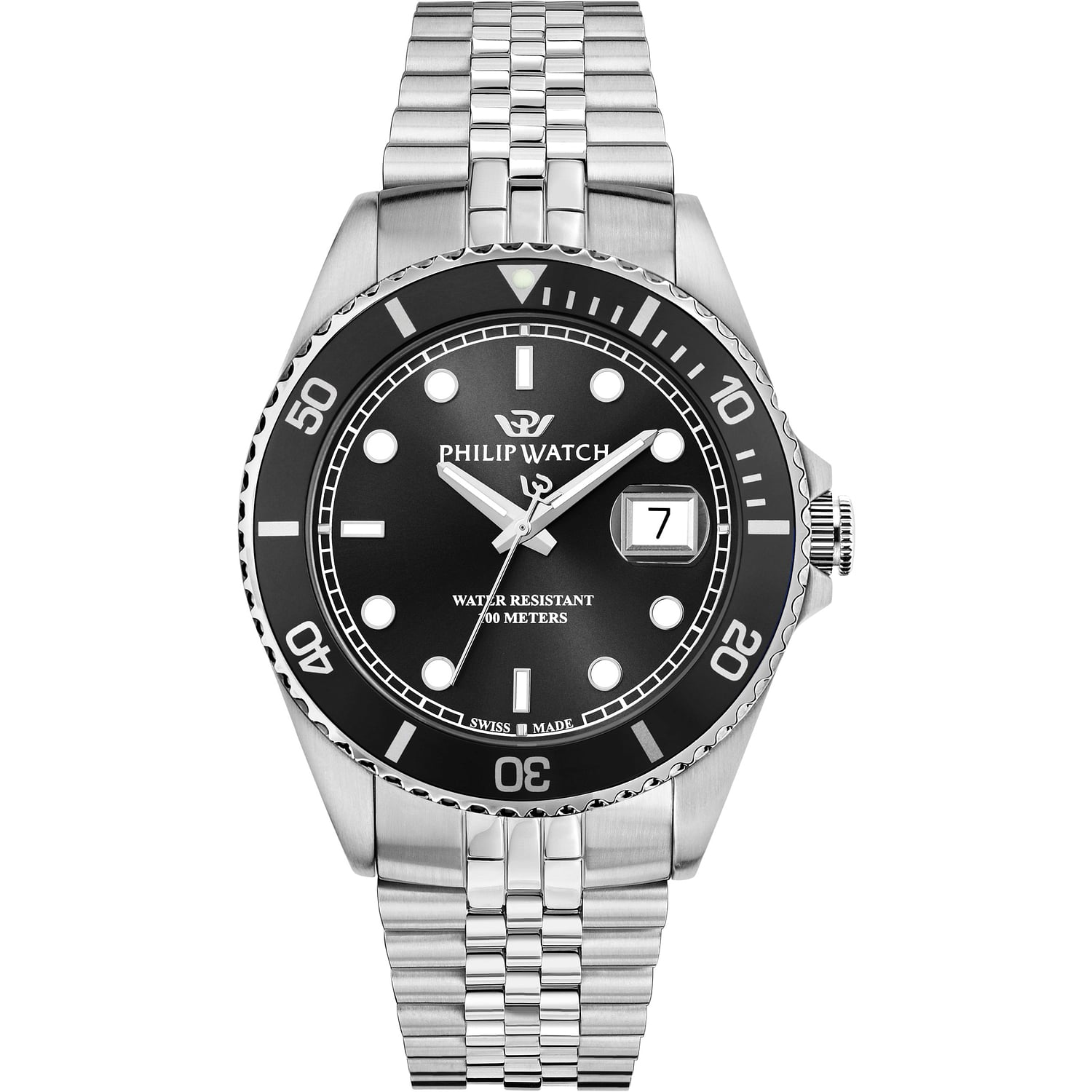 Date & Time Watch for Male Philip Watch R8253597127 2026 Caribe Sport