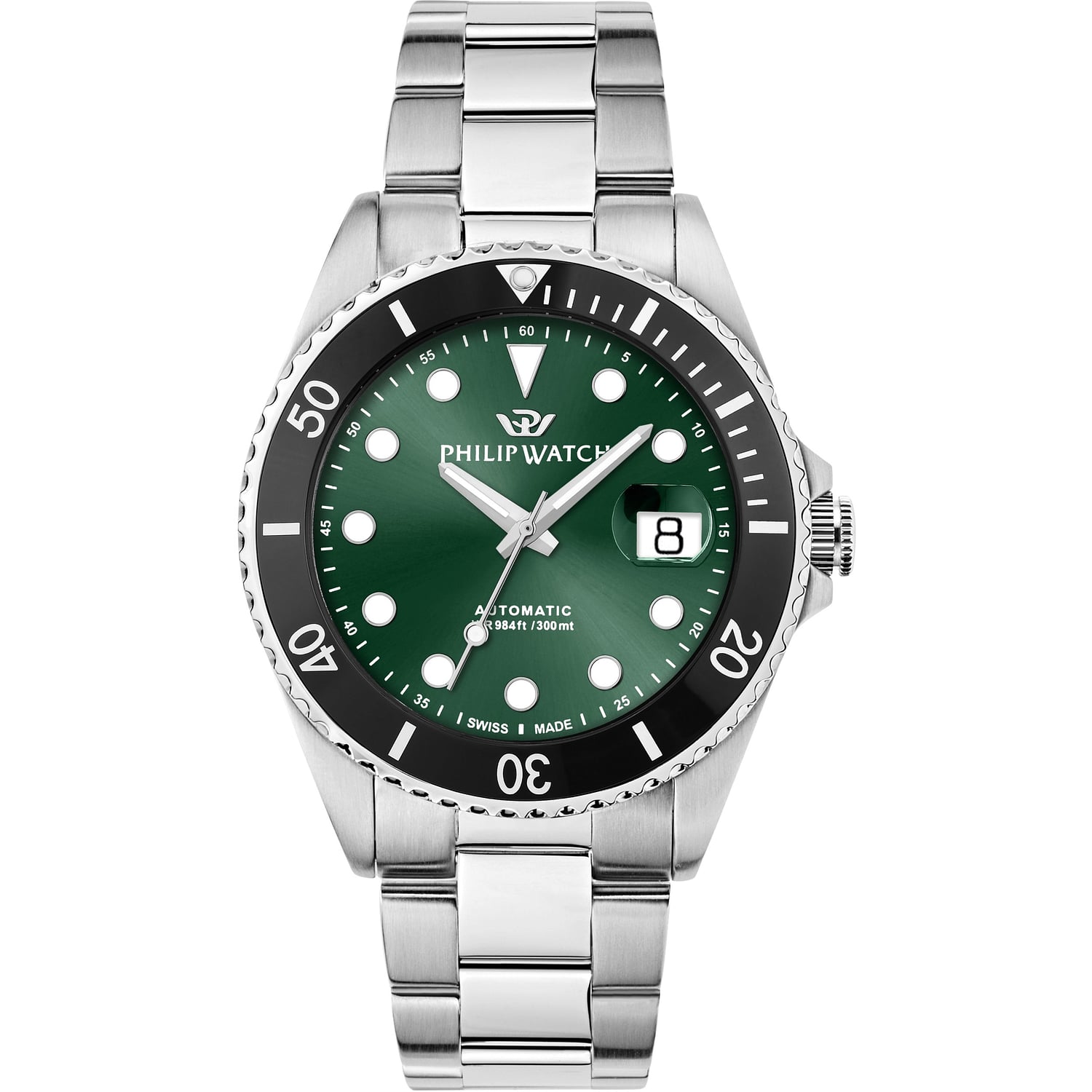 Date & Time Watch for Male Philip Watch R8223597118 2026 Caribe Diving