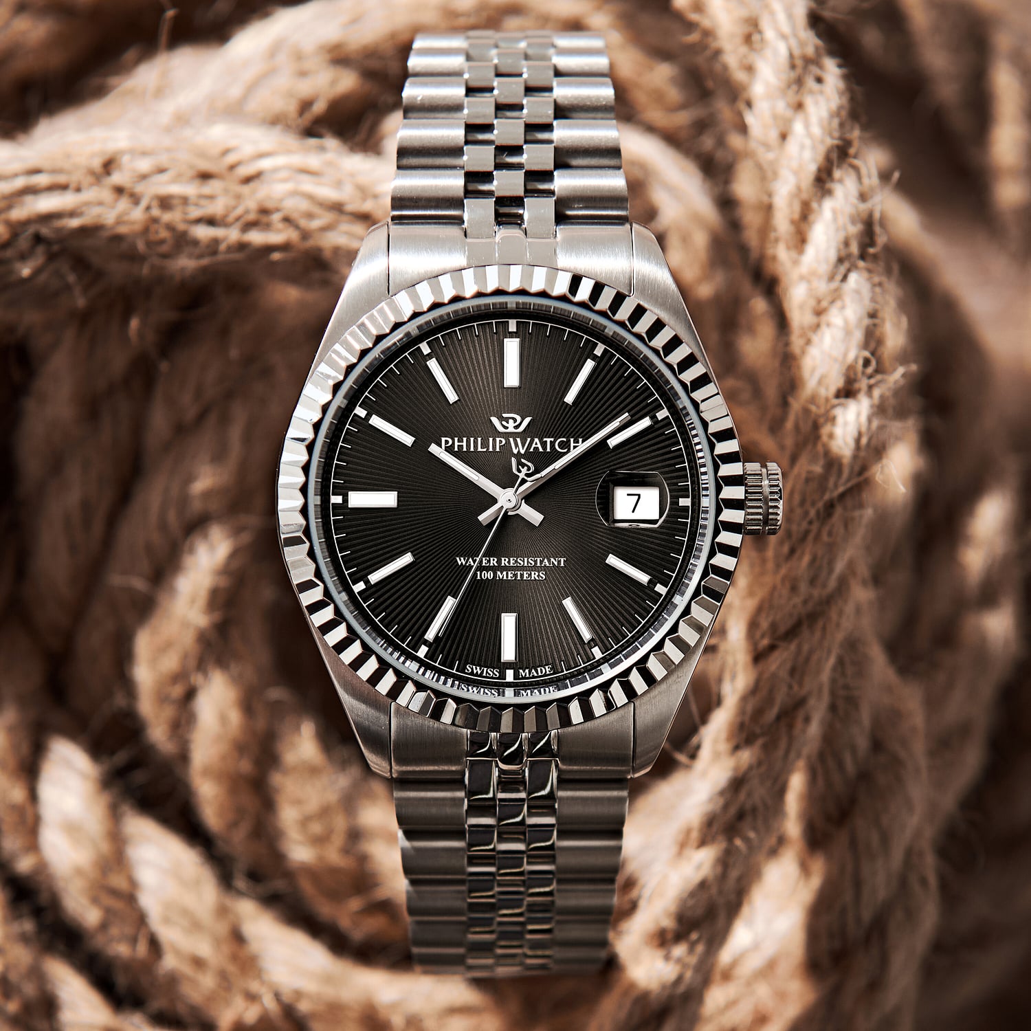 Date & Time Watch for Male Philip Watch R8253597123 2026 Caribe urban