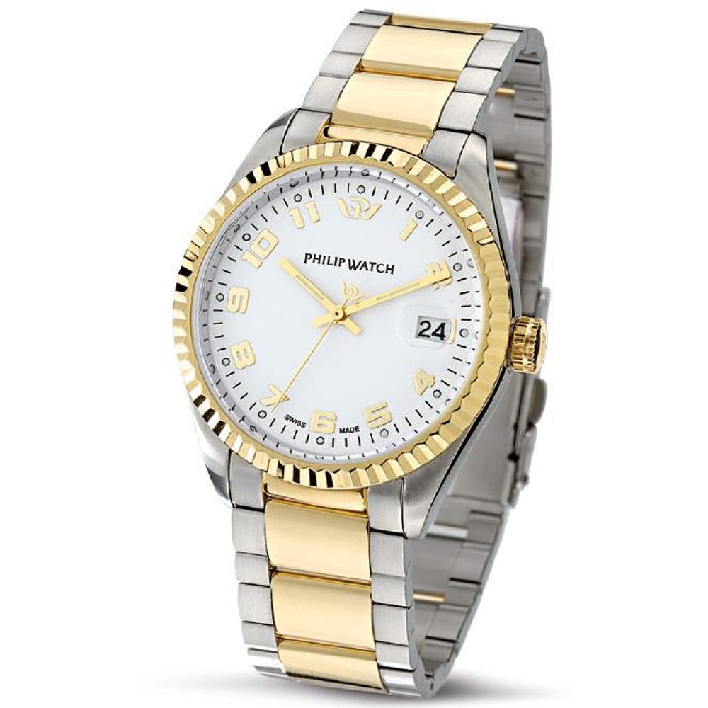 Philip Watch. Just time Uomo in Acciaio Inox Pvd oro. Nuova collezione